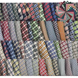 30pcs Random Cotton Fabric Cow Plaid Fat Quarter Quilted Diy Christmas Cotton Fabric For DIY Craft Patchwork
